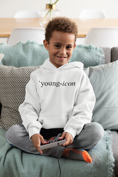 Young Icon (Black Font) Kids Hoodie